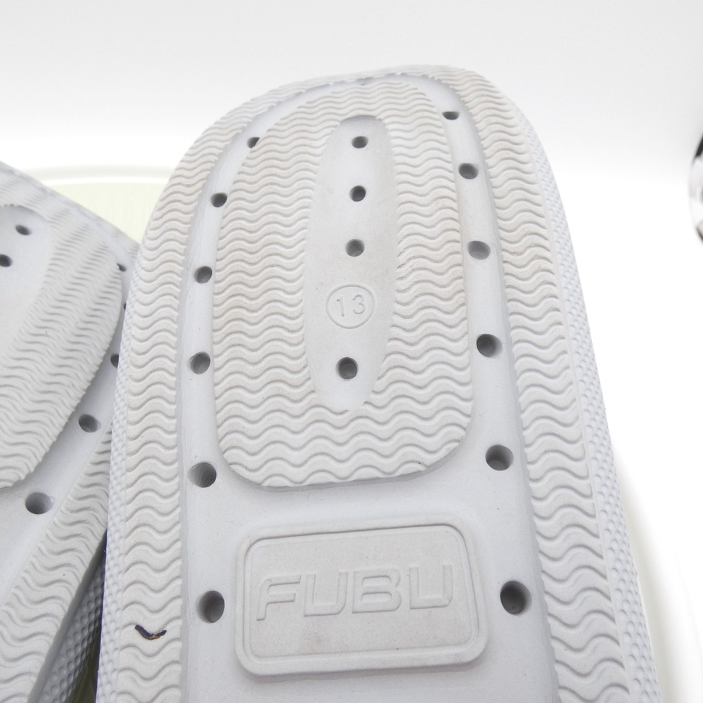 Fubu Plush Comfort Mens US 13 Slide Sandals Light Gray Slip On Open Toe Casual - Picture 8 of 8